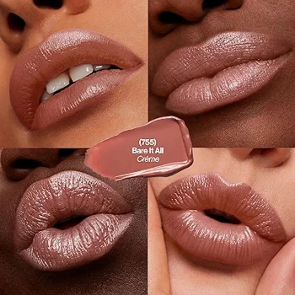 2 x Revlon Super Lustrous Lipstick, Creamy Formula, 755 Bare It All